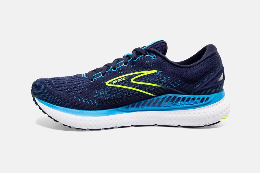 Glycerin GTS 19 Road Brooks Running Shoes NZ Mens - Navy/Blue - TXZHCO-054